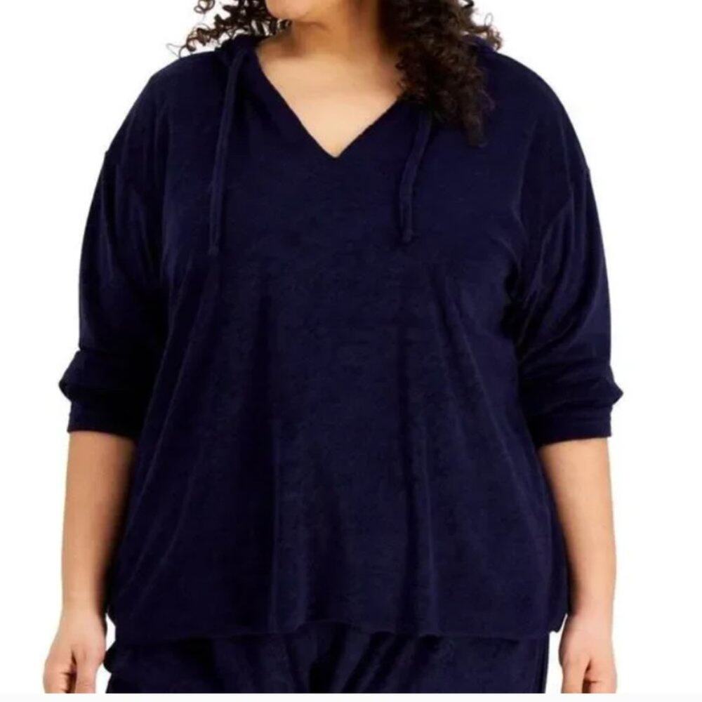 Rebellious One Loop Terry V-neck Hoodie